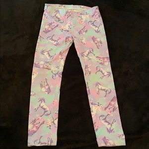 Circo unicorn toddler leggings EUC 4T pink